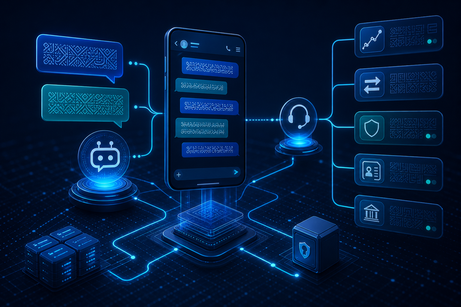 Bilingual chatbot connected to exchange-house services and agent support